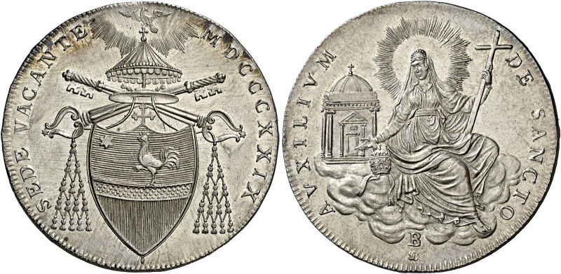 Bologna. Sede Vacante (Camerlengo card. Francesco Galleffi), 1829

Scudo 1829,...