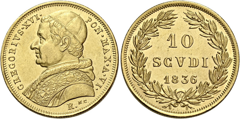 Roma. Gregorio XVI (Bartolomeo Alberto detto Mauro Cappellari della Colomba), 18...
