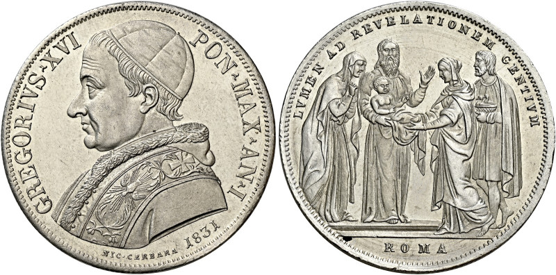 Roma. Gregorio XVI (Bartolomeo Alberto detto Mauro Cappellari della Colomba), 18...