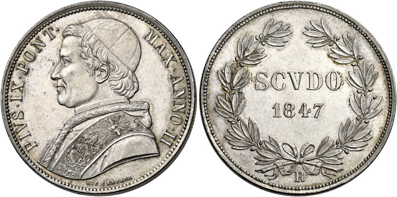 Roma. Pio IX (Giovanni Maria Mastai Ferretti), 1846-1878 

Scudo romano anno I...