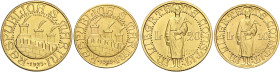 San Marino. Repubblica. Prima monetazione, 1864-1938 

Da 20 e 10 lire 1925 Prova di Stampa, AV. Roma. Pagani Prove 565, 574.
Rarissime. Fdc

Ex ...