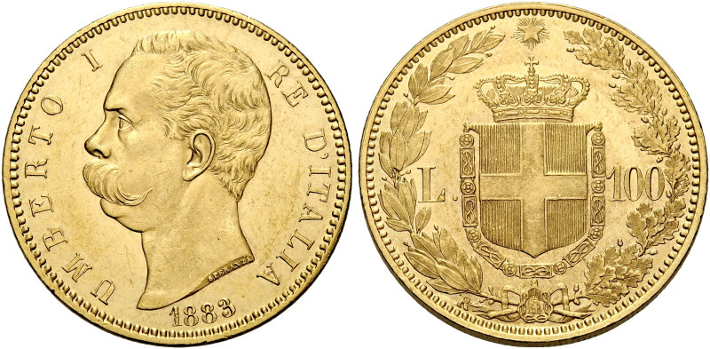 Savoia. Umberto I re d'Italia, 1878-1900 

Da 100 lire 1883, AV. Pagani 569. M...