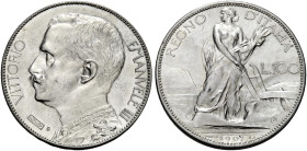 Savoia. Vittorio Emanuele III re d'Italia, 1900-1946 

Progetto da 100 lire 1907. Argento. Stabilimento Johnson Milano. Pagani prove 145.
Rarissima...
