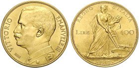 Savoia. Vittorio Emanuele III re d'Italia, 1900-1946 

Da 100 lire 1912, AV. Pagani 641. MIR 1115b. Friedberg 26.
Rara. Fdc

In slab NGC MS 63, c...
