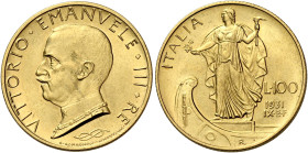 Savoia. Vittorio Emanuele III re d'Italia, 1900-1946 

Da 100 lire 1931/IX, AV. Pagani 646. MIR 1118a. Friedberg 33.
q.Fdc

Ex asta Varesi 35, 20...