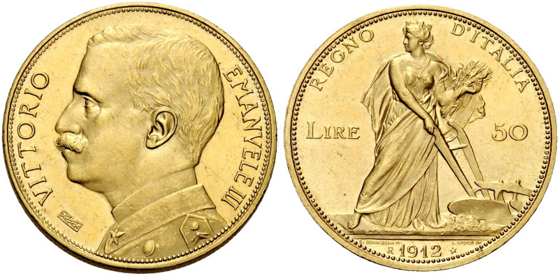 Savoia. Vittorio Emanuele III re d'Italia, 1900-1946 

Da 50 lire 1912, AV. Ar...