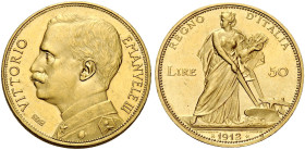 Savoia. Vittorio Emanuele III re d'Italia, 1900-1946 

Da 50 lire 1912, AV. Aratrice. Pagani 653. MIR 1121b. Friedberg 27.
q.Fdc

In slab NGC MS ...