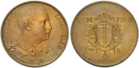 Savoia. Vittorio Emanuele III re d'Italia, 1900-1946 

Progetto da 10 centesimi 1903. Bronzo. Stabilimento Johnson Milano. Pagani prove 316.
Molto ...