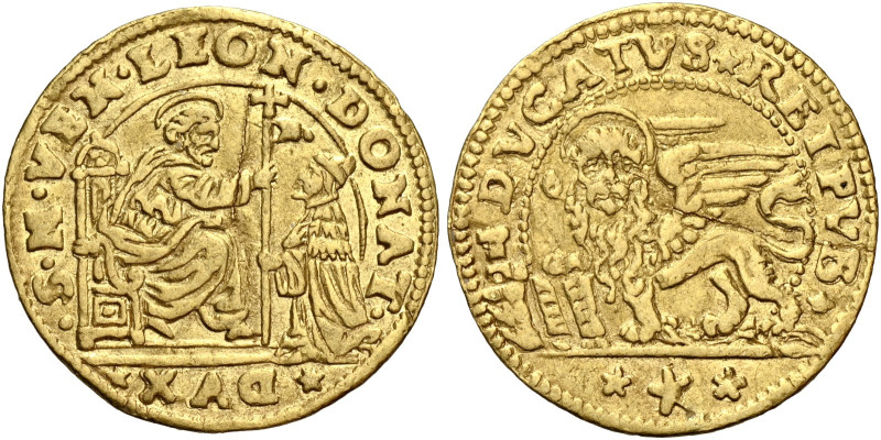 Venezia. Leonardo Donà, 1606-1612 

Ducato, AV 2,06 g. S M VEN LEON DONAT – DV...