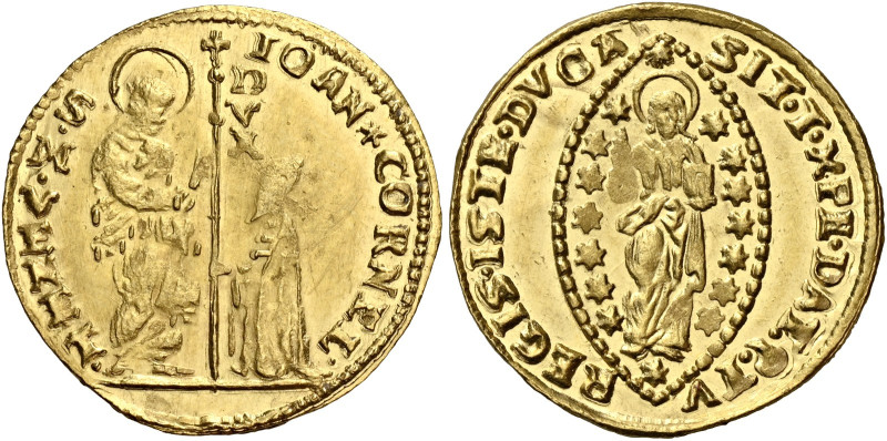 Venezia. Giovanni II Corner, 1709-1722 

Zecchino, AV 3,50 g. IOAN CORNEL – S ...