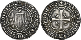 Villa di Chiesa. Alfonso IV d’Aragona, 1327-1335 

Alfonsino o reale, AR 2,91 g. + ALFONSVS ARAGON ET SARDIN REX Stemma aragonese accostato e sormon...