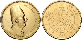 Egitto. Fuad I, 1917-1936 

Da 500 piastre AH1340/1922, AV. Friedberg 101.
Molto rara. Fondi lucenti, migliore di Spl

In slab NGC PF61, certific...