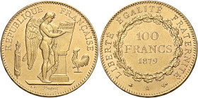 Francia. Terza Repubblica, 1871-1940 

Da 100 franchi 1879 Parigi. Friedberg 590.
Spl