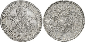Germania. Sassonia. Augusto, 1553-1586 

Tallero 1572 Dresda, AR 29,14 g. Davenport 9798.
Spl