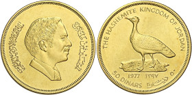 Giordania. Hussein Bin Talal, 1952-1999 

Da 50 dinari 1977. Friedberg 9.
Fdc
