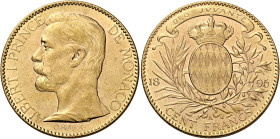 Monaco, Principato. Alberto I, 1889-1922 

Da 100 franchi 1895 Parigi. Friedberg 13.
q.Spl