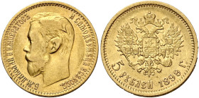 Russia. Nicola II, 1894-1917 

Da 5 rubli 1899 San Pietroburgo. Friedberg 180.
BB