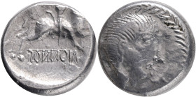 Southwestern Slovakia (Bratislava 75-1 BC), Boii, Celts, Hexadrachm, NONNOS (SONNON) type VERY RARE! Bratislava / Pressburg, Silver 17,26g, 26 mm, Ag,...