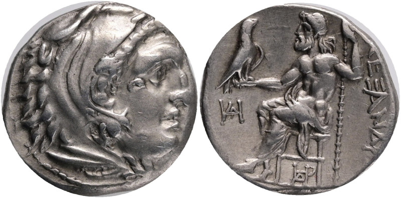 KINGS of MACEDON. Alexander III. The Great.(336-323 BC).Drachm.Teos mint.Obv: He...