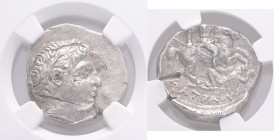 Kings of Paeonia. Patraos. Tetradrachm. 335-315 BC. (Sng Ans-1030/1). (Paeonian Hoard-227/339). (Tesorillo-Paeonia 1, Plate Coin). Anv.: Laureate head...