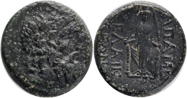 Phrygia, Apameia, AE, Circa 133-48 BC. Kelainos magistrates.Obv: Laureate head of Zeus, right.Rev: ΑΠΑΜΕ / KEΛAINO, Facing statue of Artemis Anaïtis.R...
