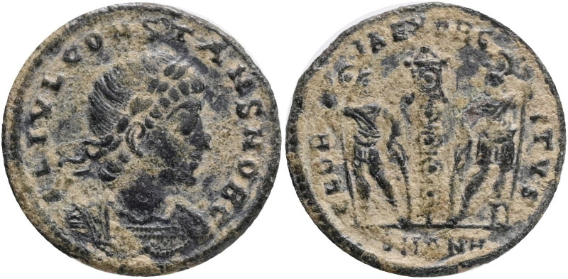 Constans, as Caesar, Æ Nummus. Antioch, AD 335-337. Obv.:FL IVL CONSTANS NOB C, ...