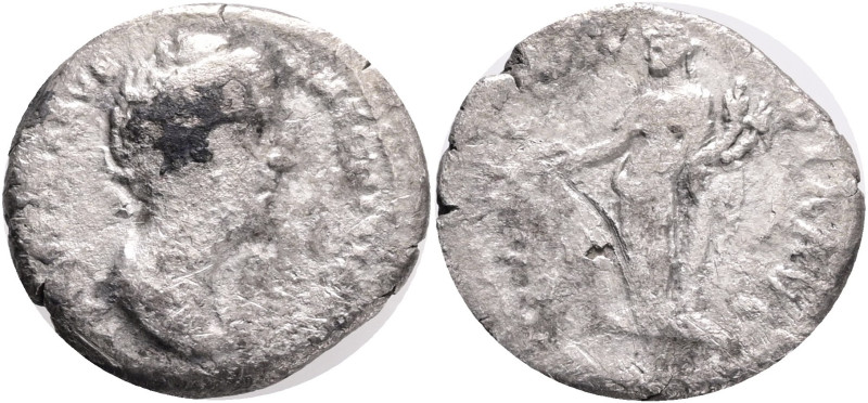 Faustina old 138-139 CE, Denarius RIC 329 Silver 2,77g 17 mm mint Roma
VF