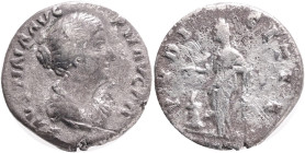 Faustina young 145-161 CE, Denarius RIC 508, Silver 2,61g 16 mm mint Roma
VF
