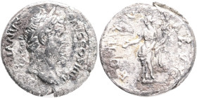 Hadrianus 134-138 CE, Denarius RIC 244 Silver 2,92g 17 mm mint Roma
VF