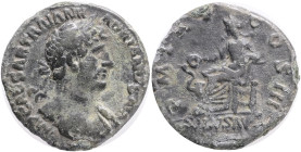 Hadrianus for Barbarikum 119-125 CE, Denarius Imitation according to RIC 139 Bronze 2,60g 18 mm mint Roma
VF