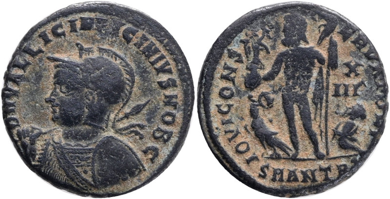LICINIUS II. Follis AE3 Antioch IOVI CONSERVATOR XIII/gamma, RIC VII , Ant 29 Br...