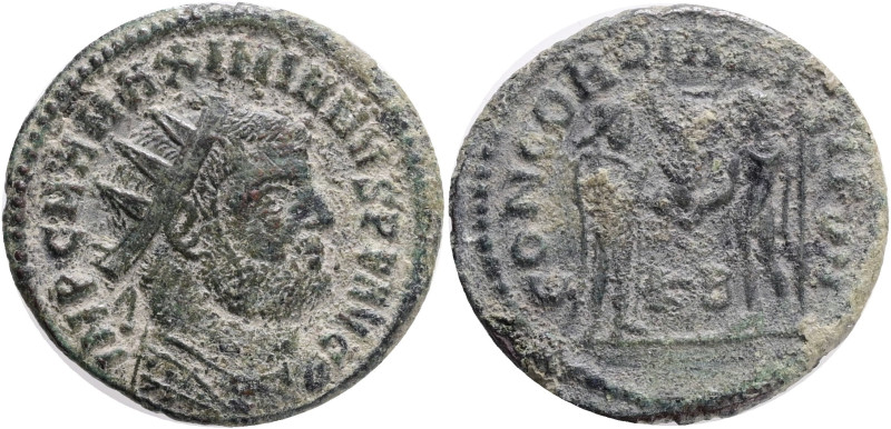 Maximianus Herculius AD 286-305. Cyzicus mint. Follis Æ , Obv.: IMP C M A MAXIMI...