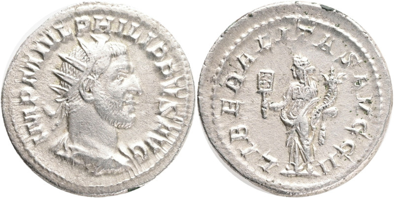 Philip I 'the Arab' 244–249 AD. AR Antoninianus. Rome, IMP M IVL PHILIPPVS AVG, ...