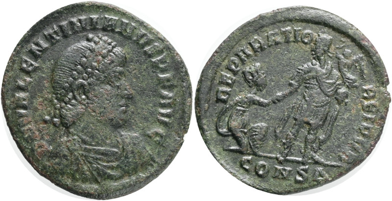 Valentinian I. AD 364 - 375. Æ, Constantinople mint,Obv.:D N VALENTINIANVS P F A...