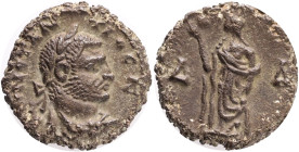 Roman Provincial Coins, Egypt,Alexandria, Constantius I. Chlorus, 293-305. Billon Tetradrachm. Laureate head right / Elpis standing left, holding lotu...