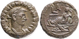 Roman Provincial Coins, Egypt,Alexandria, Diocletianus (284–305), Billon Tetradrachm, Obverse: laureate bust right, A K Γ OYAΛ ΔΙOKΛHTIANOC CЄB, Rever...