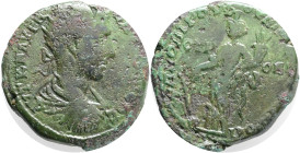 Roman Provincial Coins, MOESIA INFERIOR, Nicopolis ad Istrum. Elagabalus. AD 218-222. Novius Rufus, legatus consularis. Obv: ΑΥΤ Κ Μ ΑΥΡΗ ΑΝΤΩΝΕΙΝΟϹ. ...