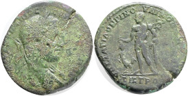Roman Provincial Coins,MOESIA INFERIOR, Nicopolis ad Istrum. Macrinus. AD 217-218. Æ. Statius Longinus, consular legate. Laureate bust right, slight d...