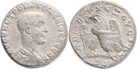 Roman Provincial Herennius Etruscus as Caesar. Tetradrachm; Herennius Etruscus as Caesar; 250-251 AD, Antiochia ad Orontem, Seleucis and Pieria, Tetra...