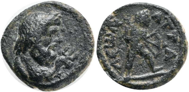 Pamphylia. Attaleia . Pseudo-autonomous issue AD 161-180. Obv.: diademed head of...
