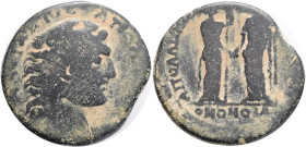 PISIDIA. Apollonia Mordiaion. Homonoia with Ilium.Pseudo-autonomous.(3rd century). Homonoia with Ilium.Obv: AΛЄΞA KTIC AΠΟΛΛΩNIATΩN. Head of Alexander...