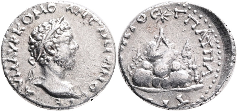 CAPPADOCIA, Caesarea-Eusebia. Commodus. AD 177-192. AR Trihemidrachm. Obv. AVT M...