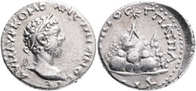 CAPPADOCIA, Caesarea-Eusebia. Commodus. AD 177-192. AR Trihemidrachm. Obv. AVT M AVΡ KOMO ANTWNINO C, laureate head right.Rev: YΠATOC Γ ΠAT ΠATPI, Mou...