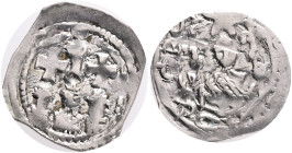 Austria EBERHARD II 1 Pfennig 1200-1246 NM Pettau , obverse bishop portrait, hand with lily and star reverse church with 2 crosses with ring , CNA Cg1...
