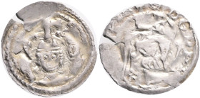 Friesacher Pfennige. Friesach under Salzburg archbishops. Eberhard II 1200-1246 Pfennig undated Friesach . Obv.: Inscription, standing archbishop with...