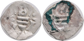 Austria 1 Pfennig ERNST" the Iron" 1406-1424, var. Inverted "E" Rad#VI/34 Ag. 0,39g irregular R!
VF