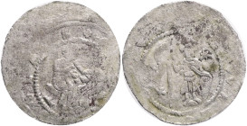 Bohemia VLADISLAUS I. 1 Denar, ND, (1110-1113), Cach#532 Billon 0,70g, 17 mm, Olomouc 
VF