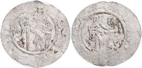 Bohemia VLADISLAUS I. 1 Denar, ND, (1110-1113), Cach#532 Billon 0,56g, 17 mm, Olomouc 
VF
