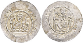 Bohemia VLADISLAUS I. 1 Denar, ND, (1120-1125), Cach#558 Billon 0,77g, 17 mm 
VF