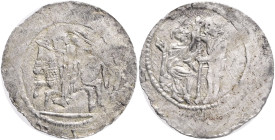 Bohemia VLADISLAUS I. 1 Denar, ND, (1120-1125), Cach#561 Billon 0,70g, 17 mm 
VF